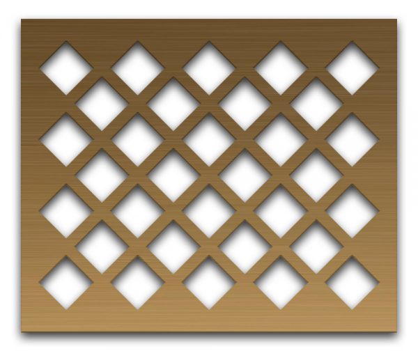 AAG701 Perforated Metal Grilles in Bronze & Brass