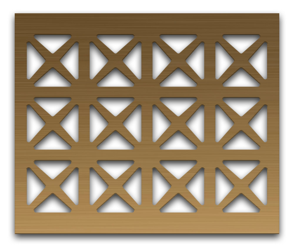 AAG703 Perforated Metal Grilles in Bronze & Brass