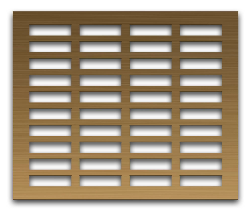 AAG704 Perforated Metal Grilles in Bronze & Brass