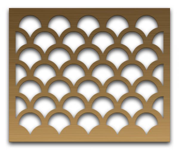 AAG706 Perforated Metal Grilles in Bronze & Brass