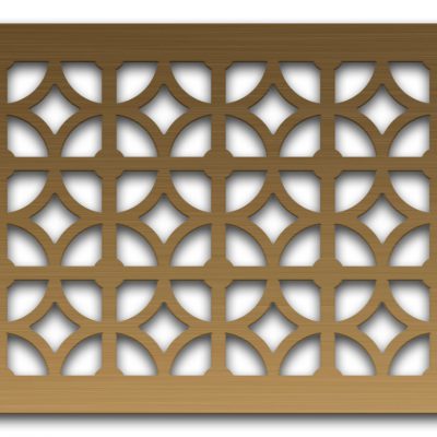 AAG708 Perforated Metal Grilles in Bronze & Brass