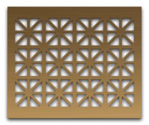 AAG709 Perforated Metal Grilles in Bronze & Brass