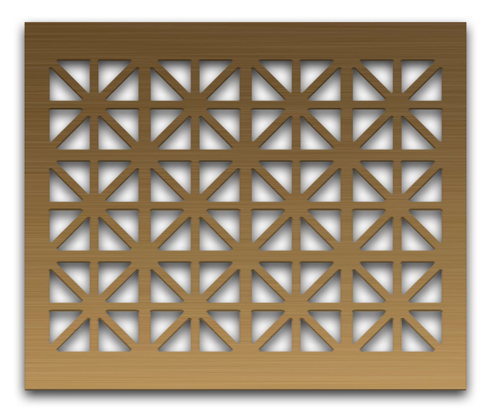 Perforated Grilles in Brass and Aluminium