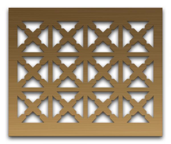 AAG713 Perforated Metal Grilles in Bronze & Brass