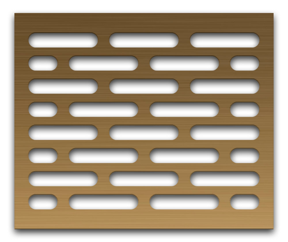 AAG714 Perforated Metal Grilles in Bronze & Brass