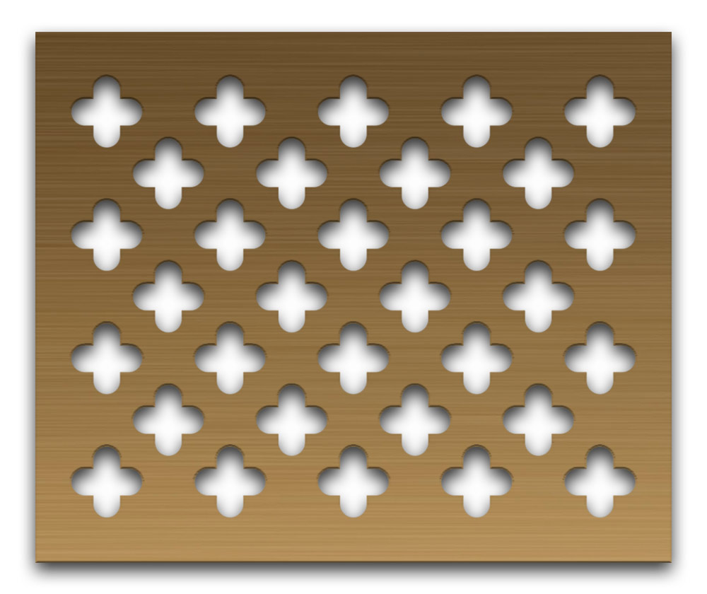 AAG717 Perforated Metal Grilles in Bronze & Brass