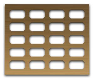 AAG718 Perforated Metal Grilles in Bronze & Brass