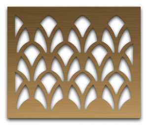 AAG727 Perforated Metal Grilles in Bronze & Brass