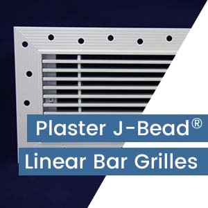 Plaster J-Bead Linear Bar Grilles