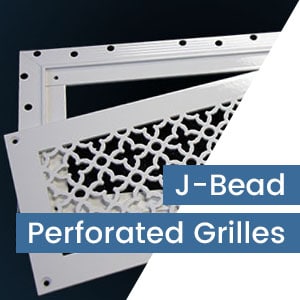 J-Bead Perforated Metal Grilles
