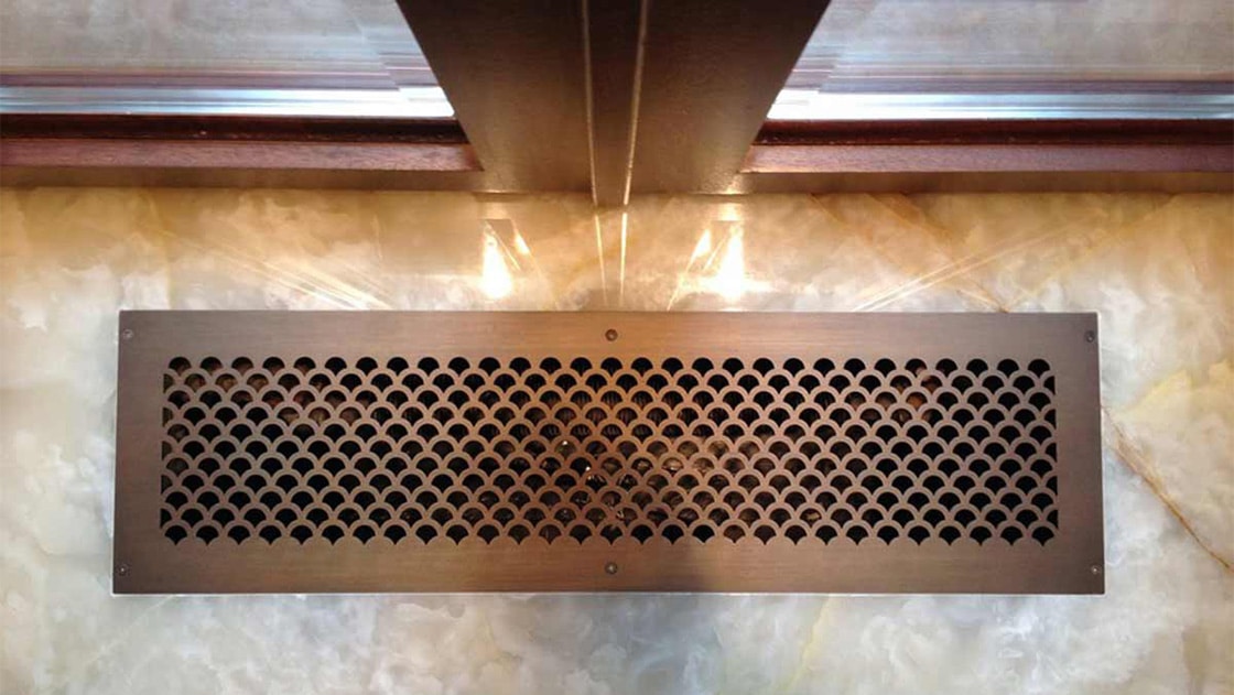 lb-Shell-Perforated-Grille-In-Doorway-Floor aag706 shell perforated metal grilles