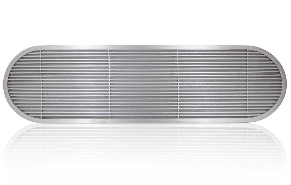 oval linear bar grille for spiral duct